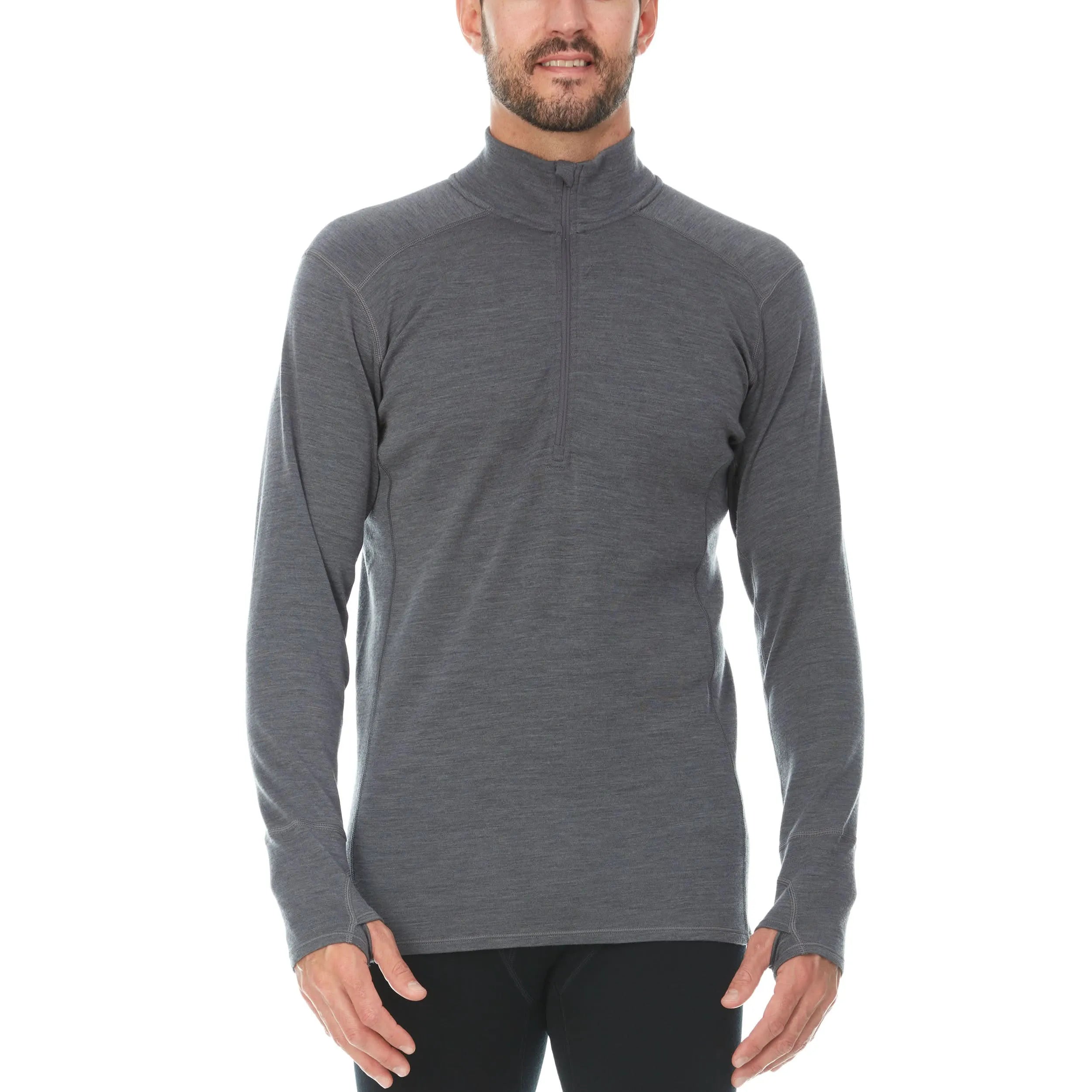 No Thumb Holes Charcoal Gray