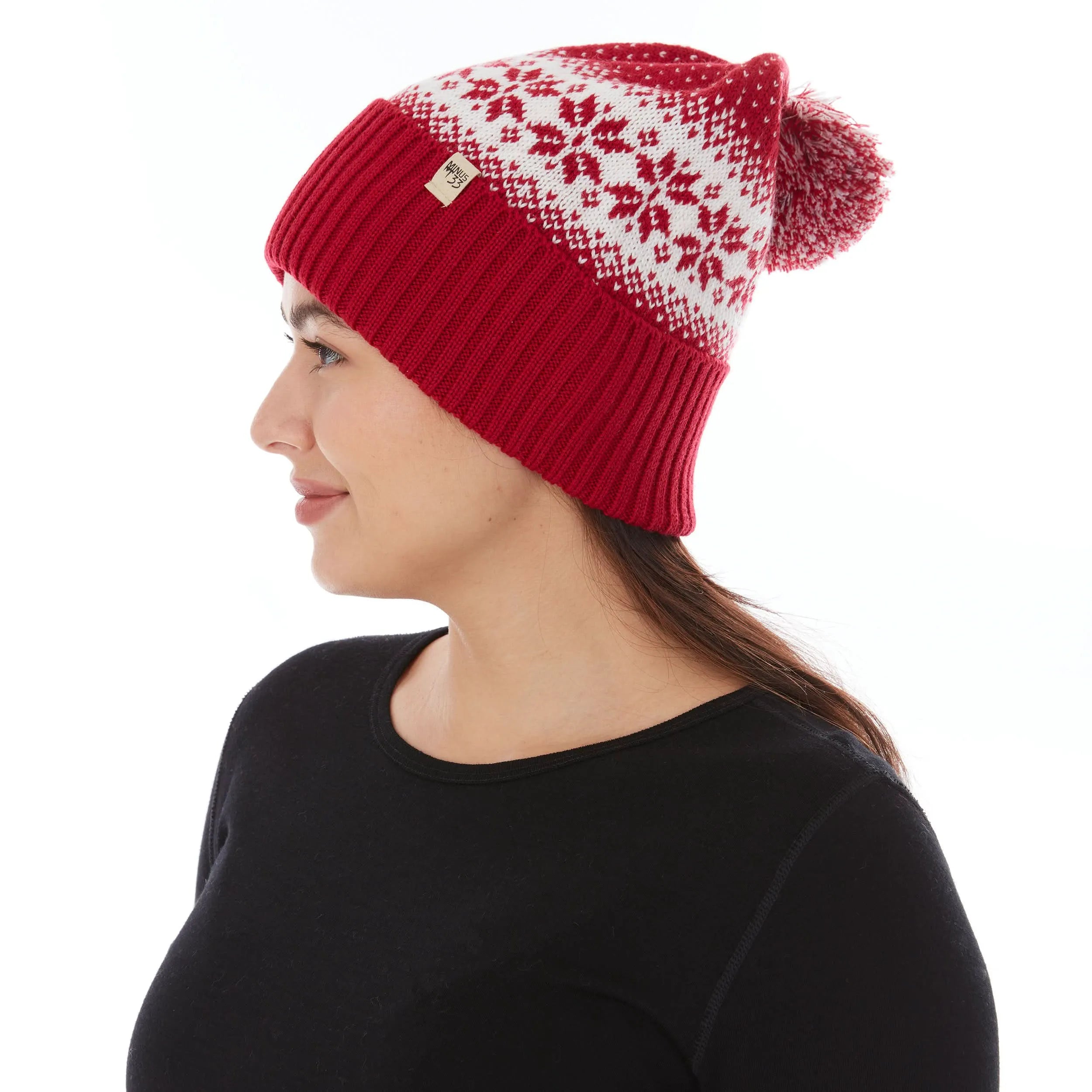True Red Natural Cream Snow Flake